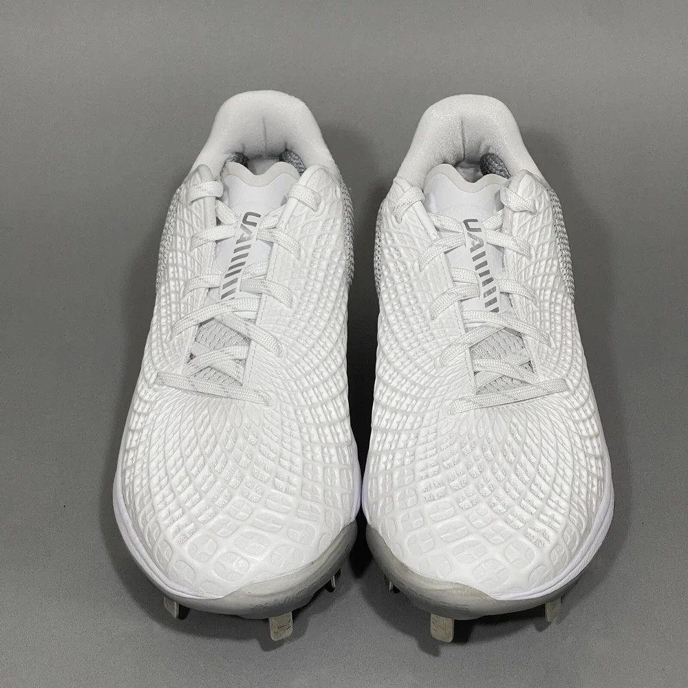 Under Armour Softball Cleats Women's 6 Metal Glyde 2.0 MT‎ White 3026601-100 USA